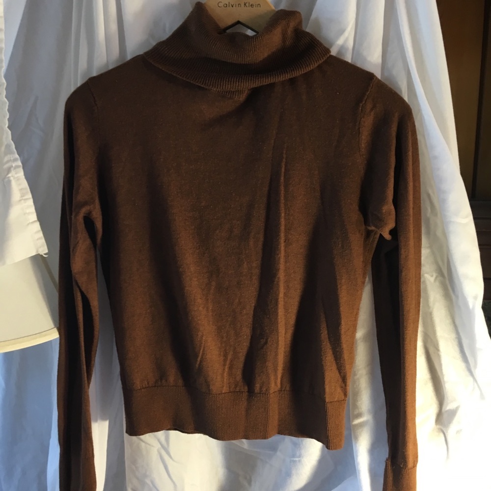 Turtle neck brown sweater